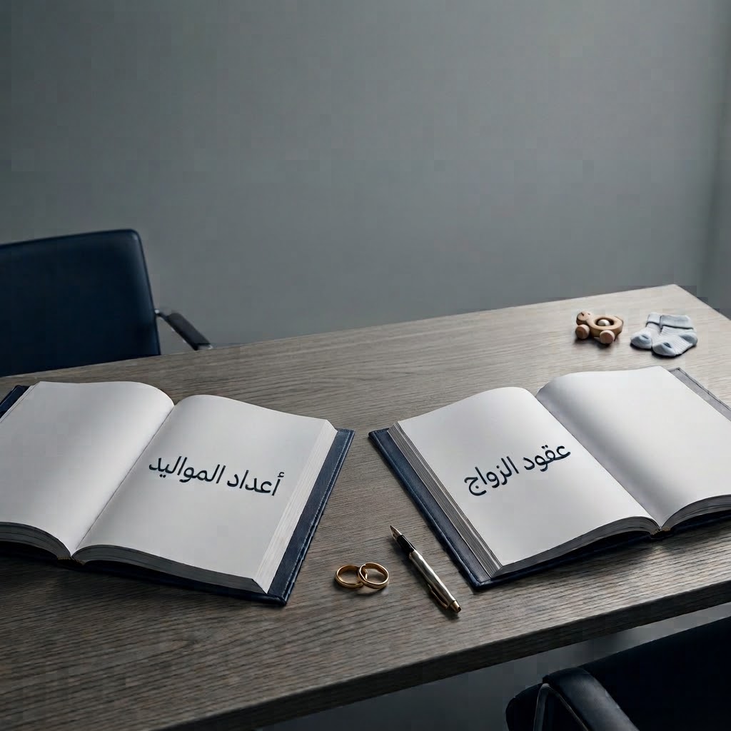 ارتباط أعداد المواليد بعقود الزواج ارتباط أعداد المواليد بعقود الزواج